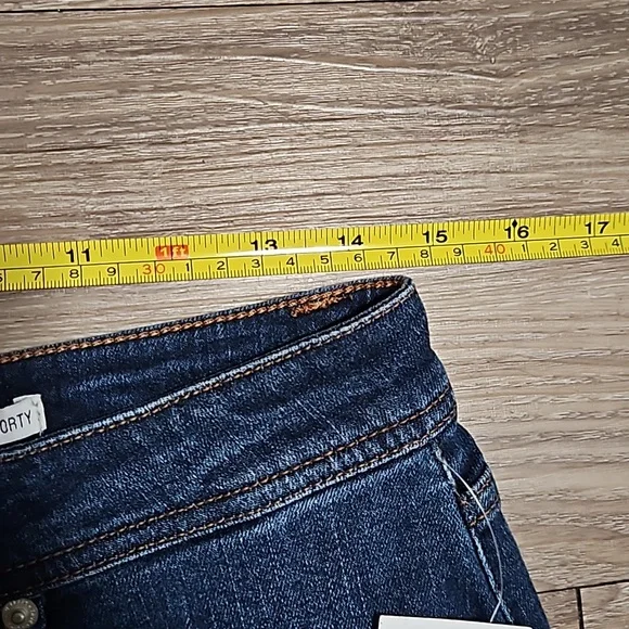 true craft Denim Mid-Rise Shorty Stretch Blue Jean Shorts 3" Inseam Women's 10 - Picture 13 of 16